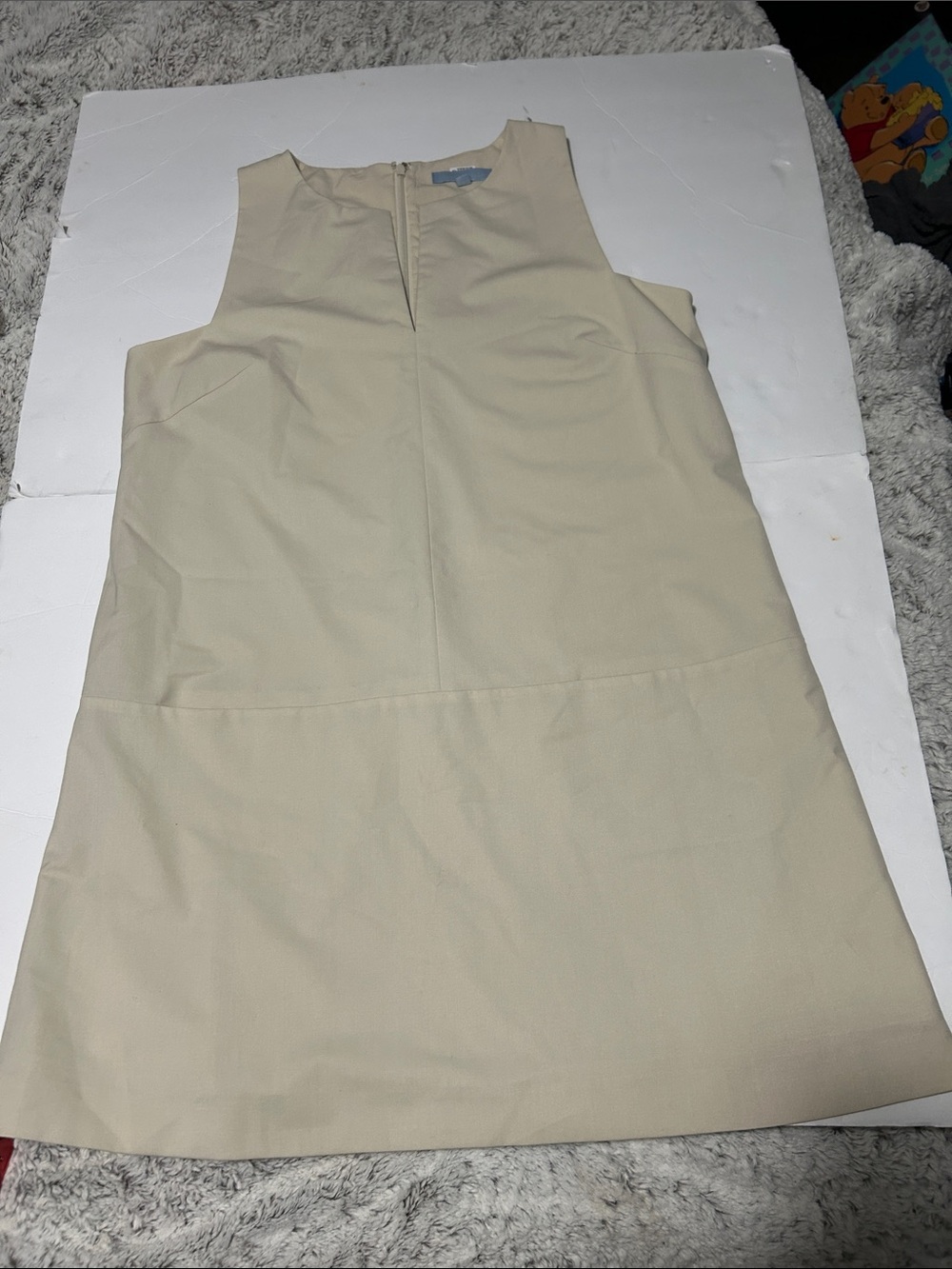 ANTONIO MELANI Beige Sleeveless Shift Dress
